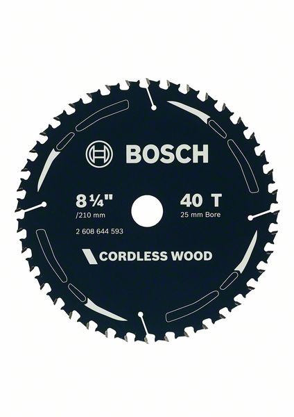 BOSCH THIN WOOD SAW BLADE 8-1/4'' 25/16 X 40 TEETH 